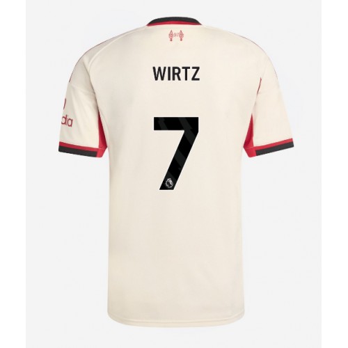 Stroje piłkarskie Liverpool Florian Wirtz #7 Koszulka Wyjazdowej 2025-26 Krótki Rękaw